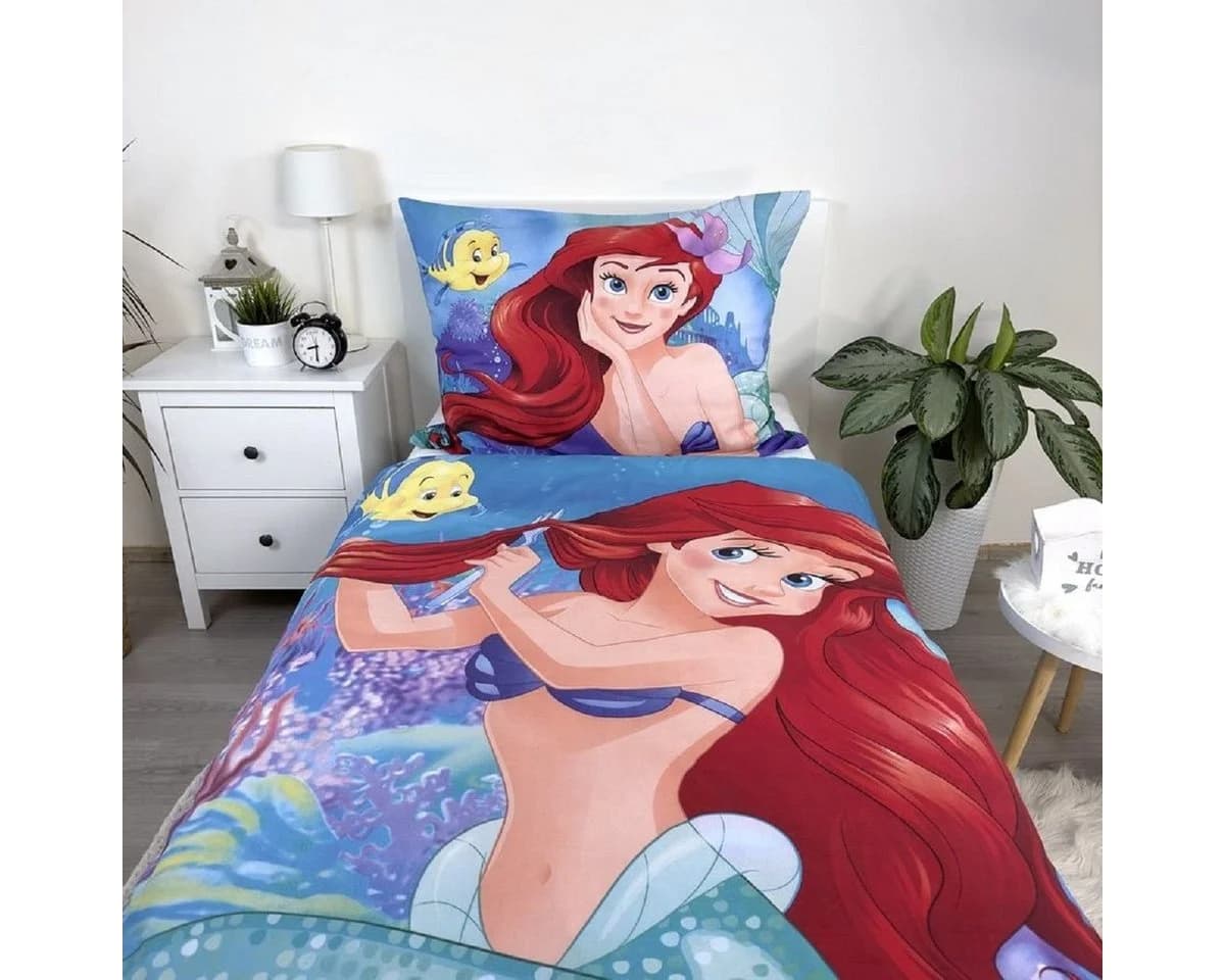 Disney Princess Bettwäsche Arielle 2-tlg. 140x200 cm Baumwolle - Bild 3