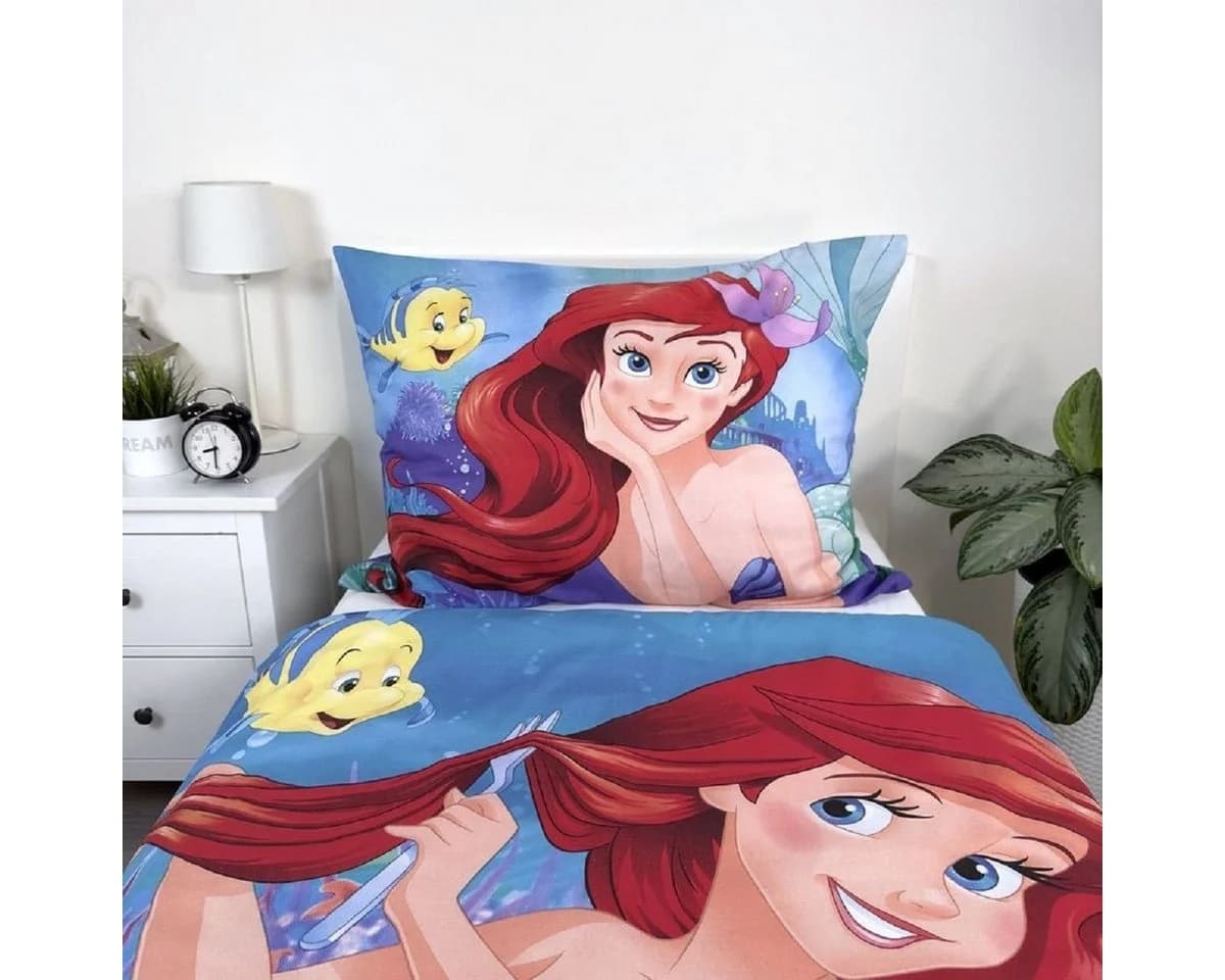 Disney Princess Bettwäsche Arielle 2-tlg. 140x200 cm Baumwolle - Bild 4