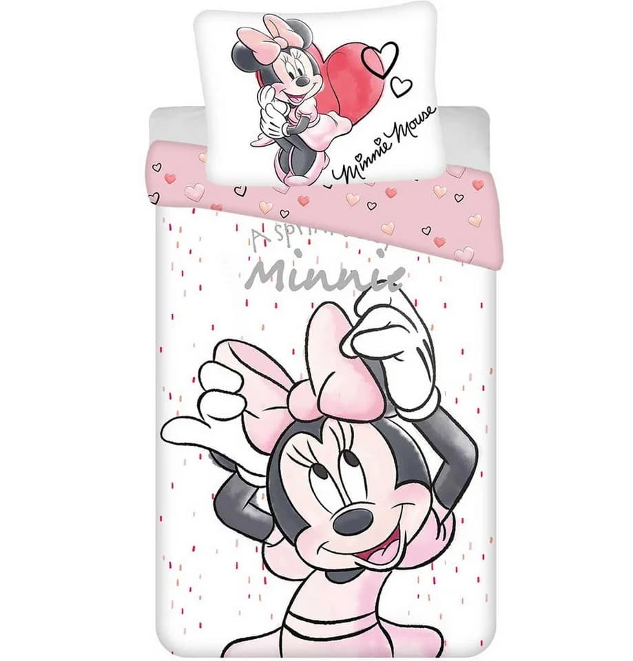 Disney Wendebettbezug Minnie Maus 100% Baumwolle 135/140x200 cm - Bild 2