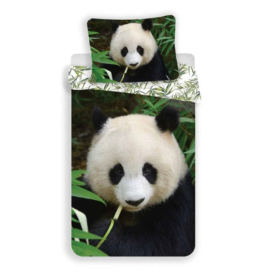 Jerry Fabrics Bettwäsche Panda Design Kuschelige Baumwolle 140x200 cm & 70x90 cm - Bild 2