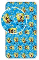 Sponge Bob Spannbettlaken Blau Gelb Kinderbett Bild 2