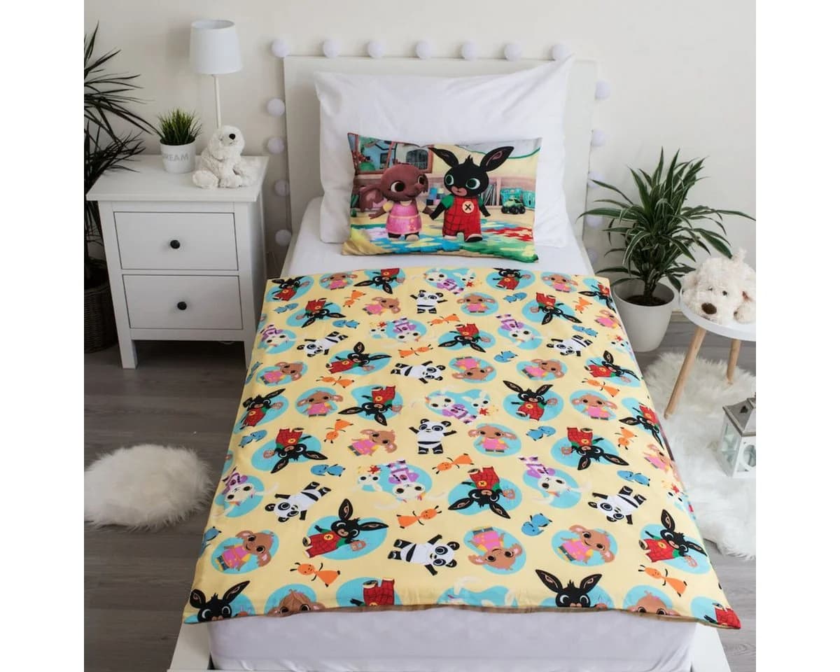 Bing Bettwäsche-Set 100x135 cm + 40x60 cm Baumwolle mit Reißverschluss - Bild 3