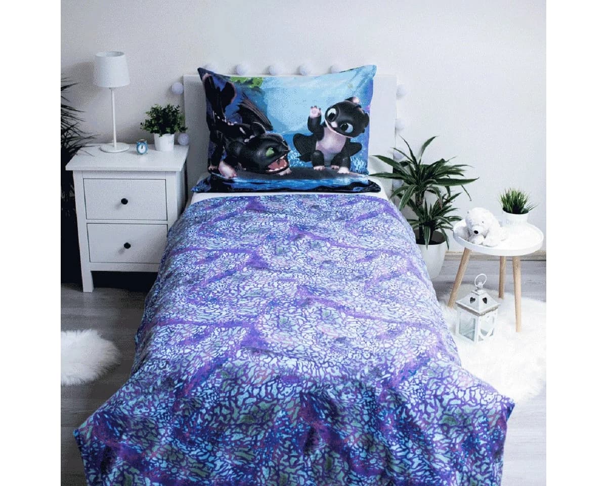 Jerry Fabrics Bettwäsche Drachenzähmen leicht gemacht 140x200 - Bild 3