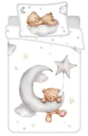 Jerry Fabrics Babybettwäsche Teddybär Mond 100x135 cm Baumwolle Bild 5