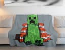 Minecraft Fleece-Decke 100x150 cm Kuscheldecke aus 100 % Polyester Bild 1