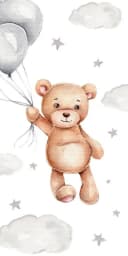 Jerry Fabrics Duschtuch Teddy mit Ballon 70 x 140 cm Bild 5
