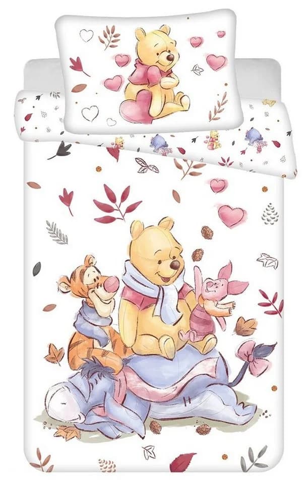 Disney Winnie Puuh Kinderbettwäsche Bunt 100x135 + 40x60 cm Baumwolle - Bild 2