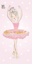Strandtuch Ballerina, 140x70 cm, 100% Baumwolle Bild 1
