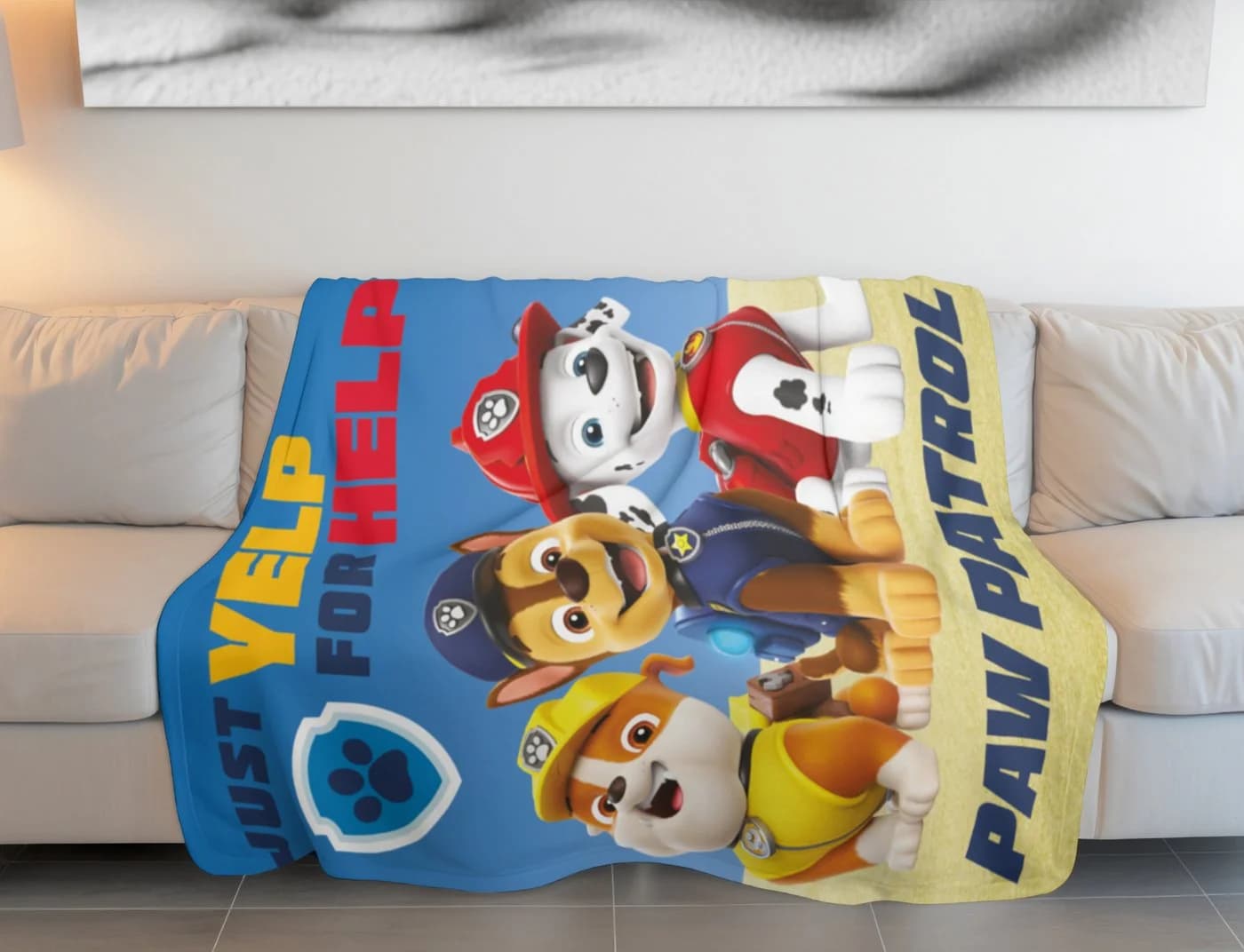 PAW PATROL Wohndecke Fleece-Decke 100x150 cm Kuscheldecke Polyester