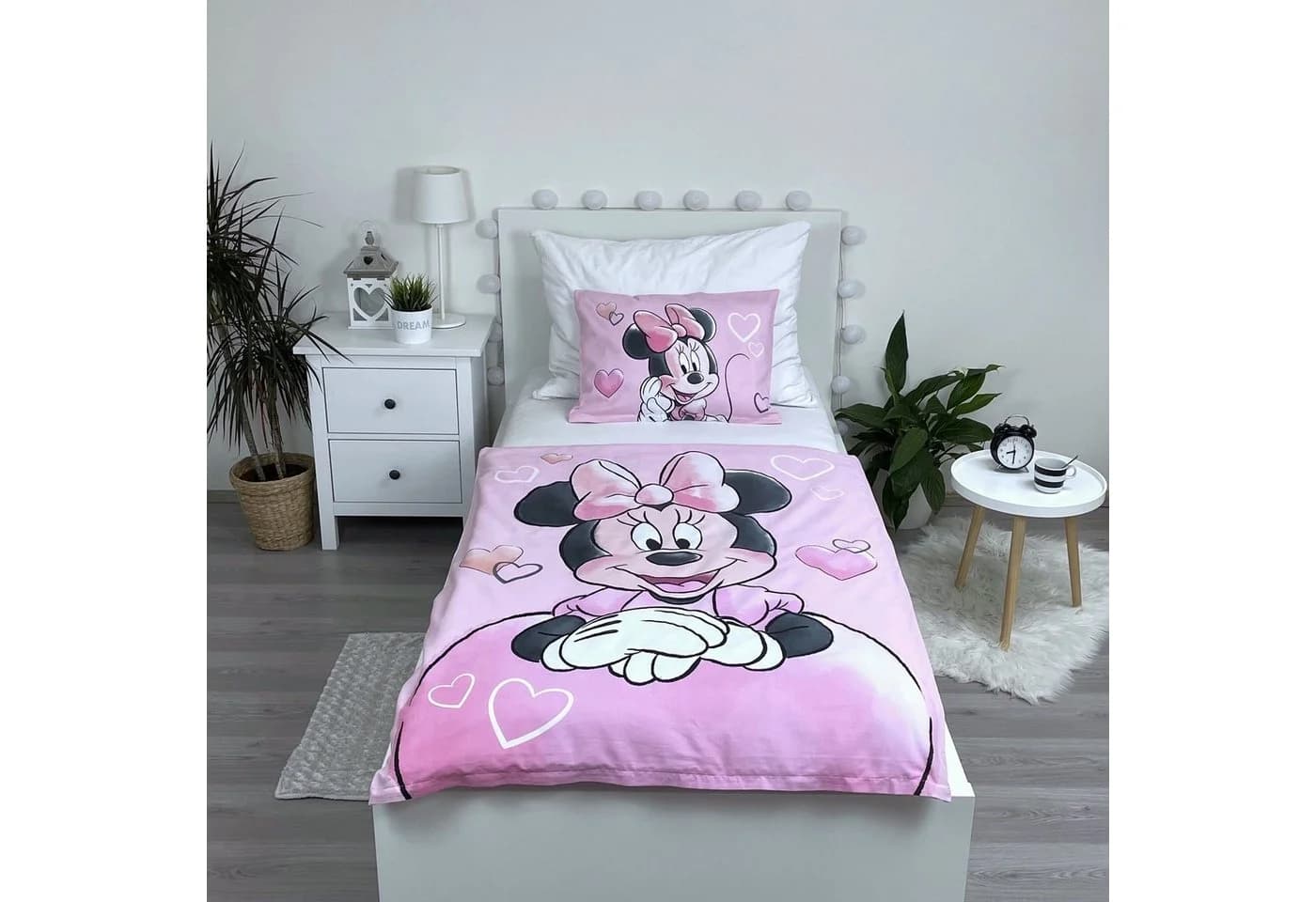 Disney Minnie Mouse Babybettwäsche Wendebettwäsche Rosa 2-teilig