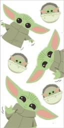 Jerry Fabrics Star Wars Mandalorian Baby Yoda Duschtuch 70 x 140 cm Bild 1