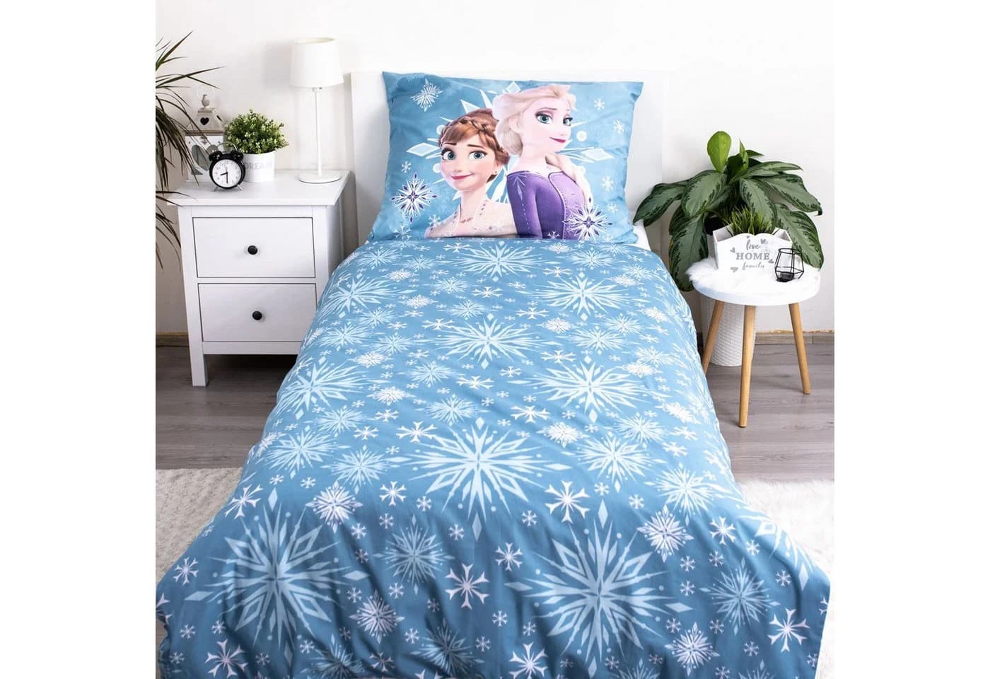 Disney Frozen Bettwäsche Anna Elsa Kissen Bettdecke Wendemotiv - Bild 3