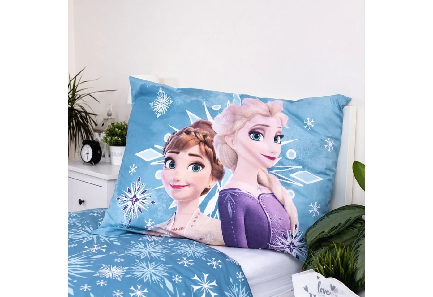 Disney Frozen Bettwäsche Anna Elsa Kissen Bettdecke Wendemotiv - Bild 4