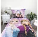 Disney Frozen Kinderbettwäsche Lila Anna Elsa 2-teilig Baumwolle Bild 3