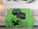 Minecraft Fleece-Decke 100x150 cm Kuscheldecke Polyester Bild 1