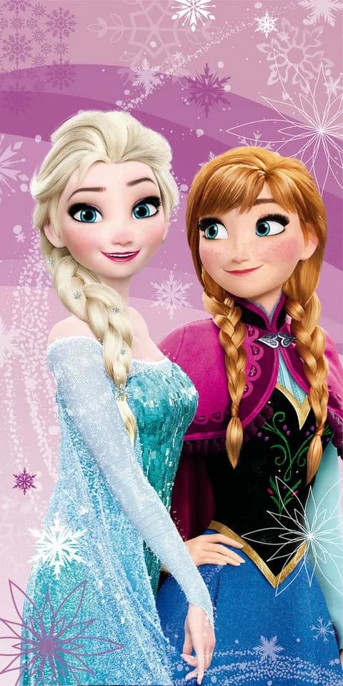 Disney Frozen Badetuch 100% Baumwolle Strandtuch Eiskönigin - Bild 2