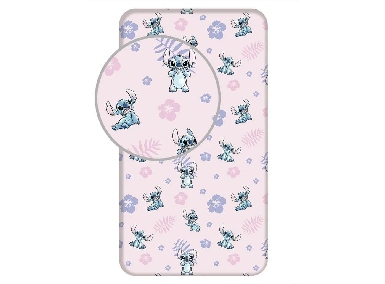 Disney Spannbettlaken Lilo und Stitch Rosa Frottee - Bild 2