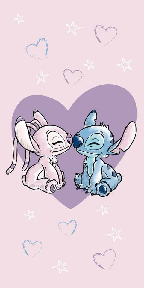Lilo & Stitch Strandtuch Baumwolle Frottee mit Premium Druck 70x140 cm