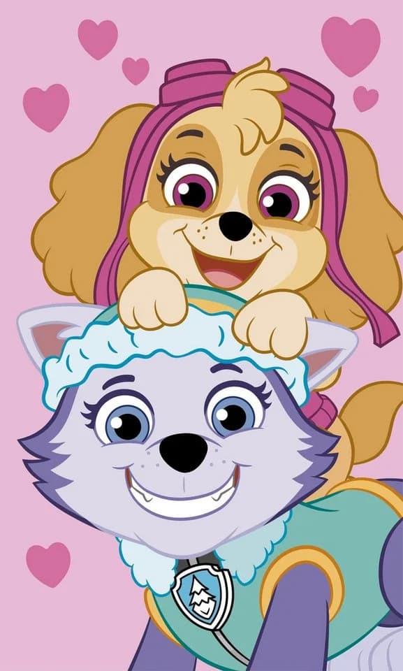 PAW PATROL Handtuch 100% Baumwolle 30x50 cm Schnelltrocknend - Bild 1