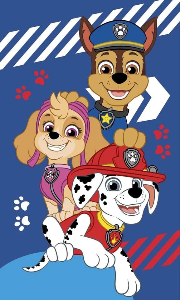 PAW PATROL Handtuch 100% Baumwolle 30x50 cm schnelltrocknend bedruckt - Bild 1