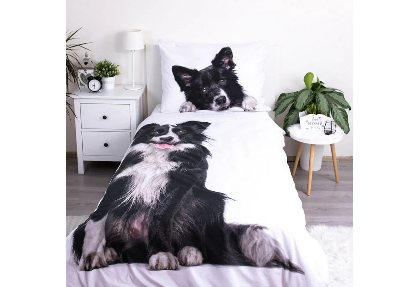 Jerry Fabrics Border Collie Bettwäsche 140 x 200 cm