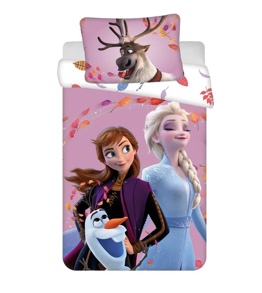 Disney Kinderbettwäsche Frozen Anna Elsa Olaf Babybettwäsche 100x135 cm - Bild 2