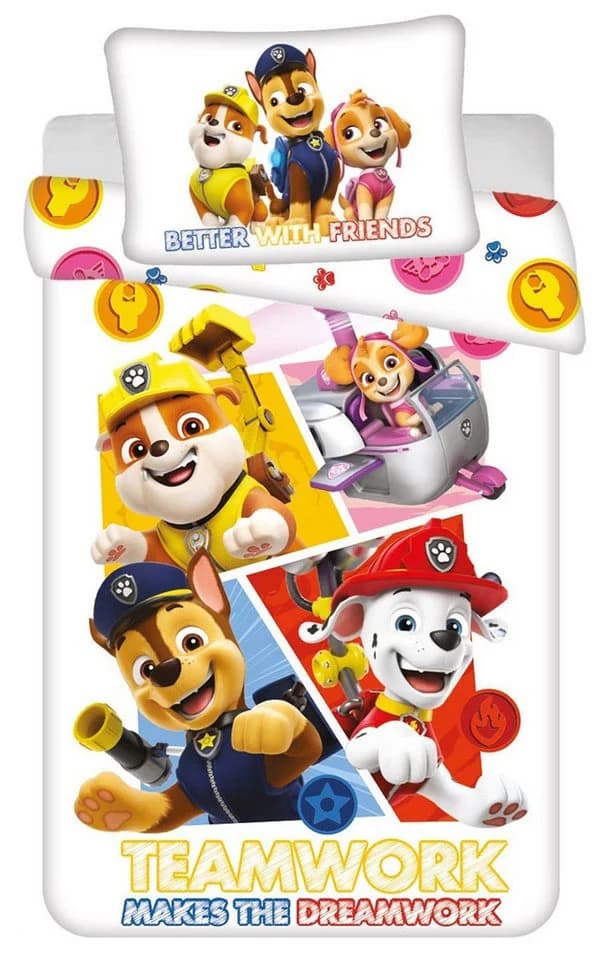 PAW PATROL Kinderbettwäsche 2-teilig Bunt Baumwolle Renforcé - Bild 2