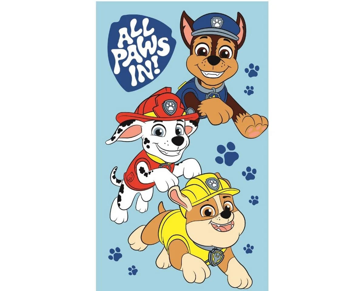 PAW PATROL Handtuch 30x50 cm Kinder Handtuch 100% Baumwolle Blau