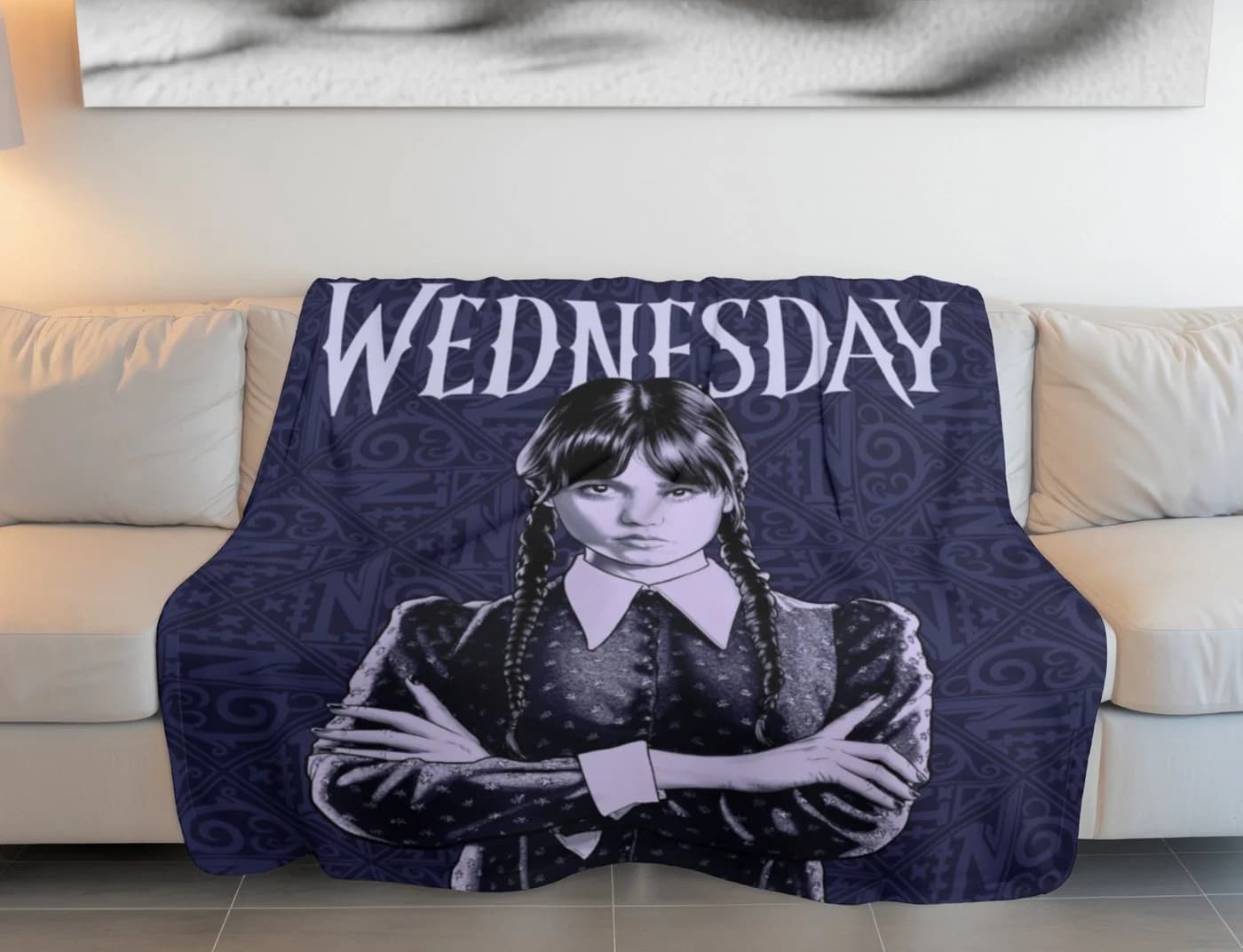 Wednesday Wohndecke Fleece-Decke 100x150 cm Kuscheldecke Polyester
