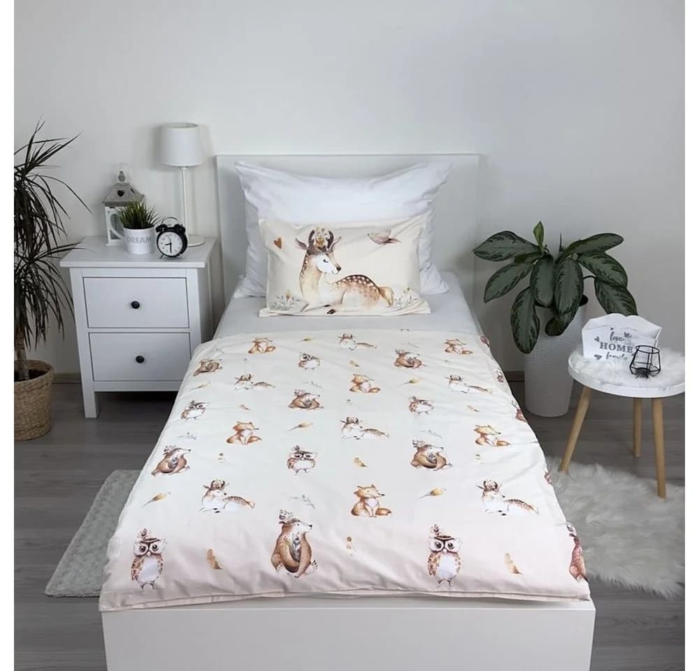 Häßler Homefashion Babybettwäsche Waldtiere 2-tlg. 100% Baumwolle - Bild 4