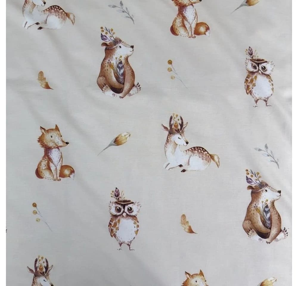 Häßler Homefashion Babybettwäsche Waldtiere 2-tlg. 100% Baumwolle - Bild 5