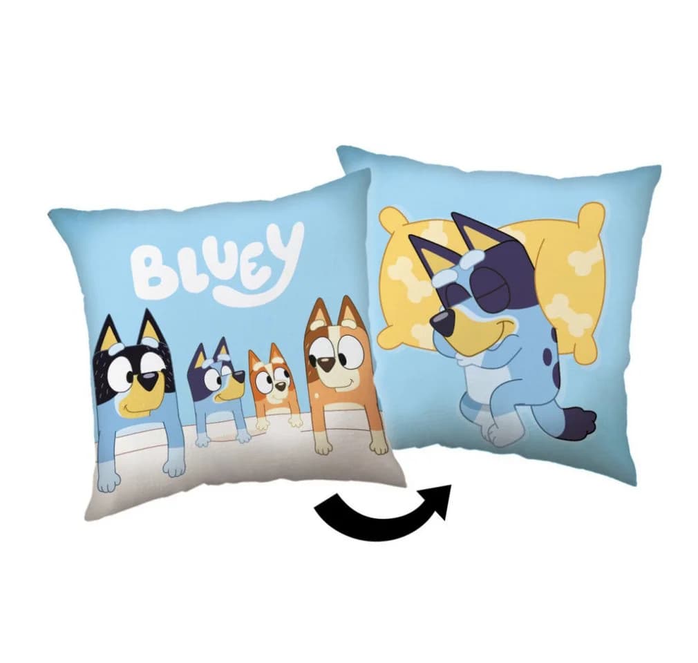 Bluey Dekokissen Kopfkissen 1 Stück Premium Dekokissen mit beidseitigem Digitaldruck - Bild 2