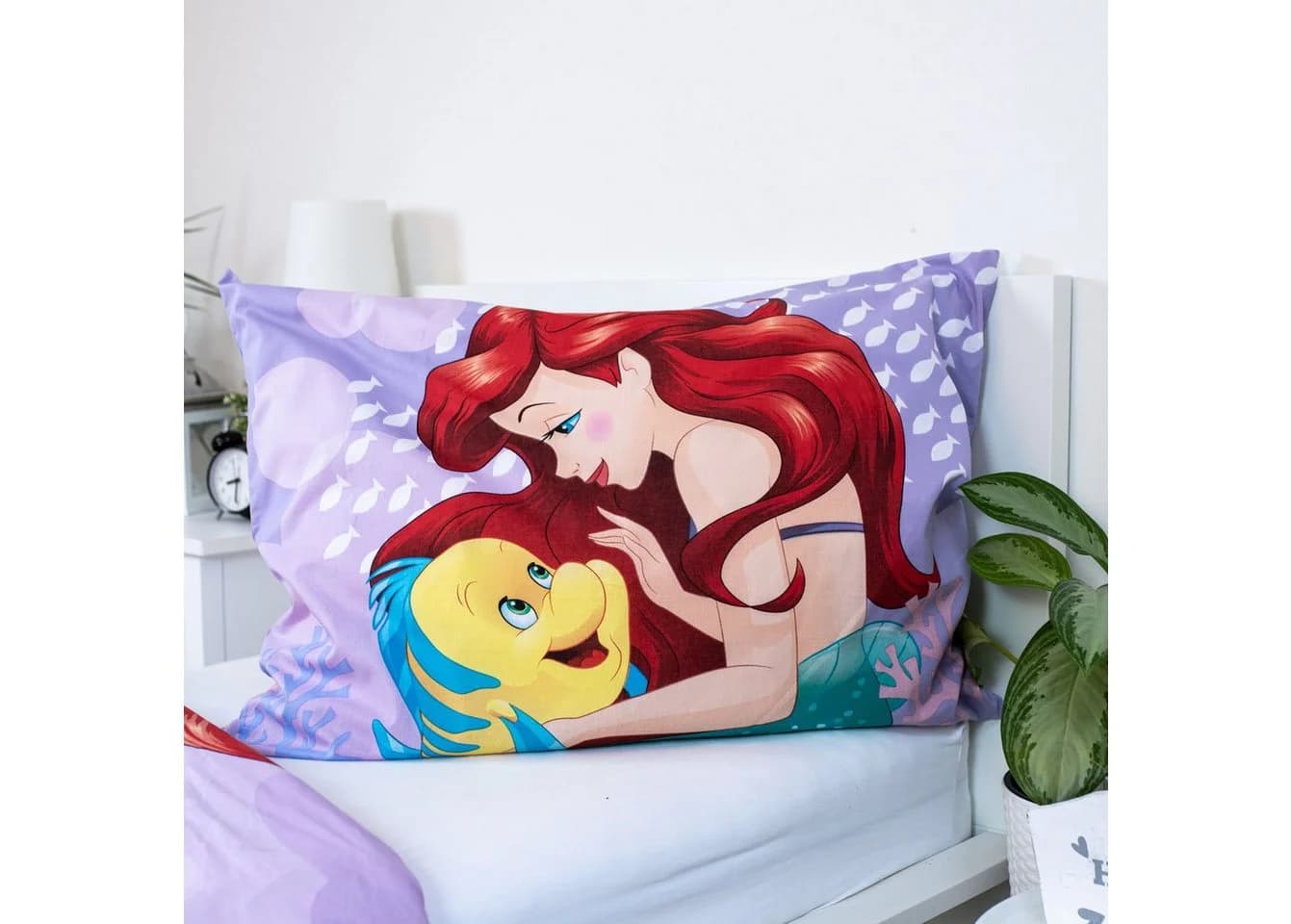 Disney Ariel Wendebettwäsche Rosa 100% Baumwolle Renforce