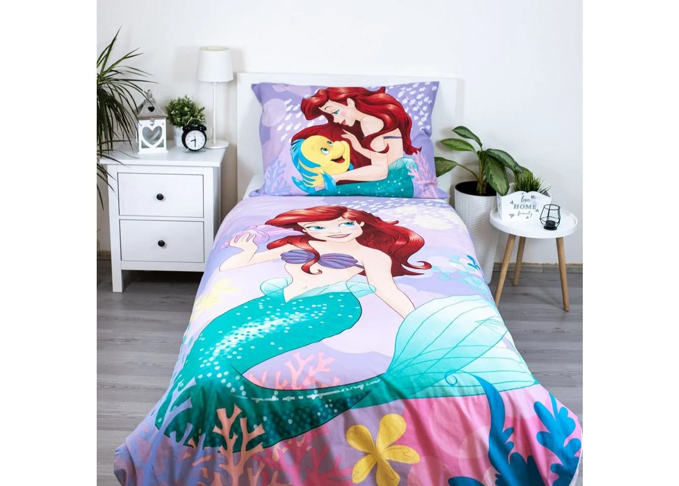 Disney Ariel Wendebettwäsche Rosa 100% Baumwolle Renforce - Bild 5