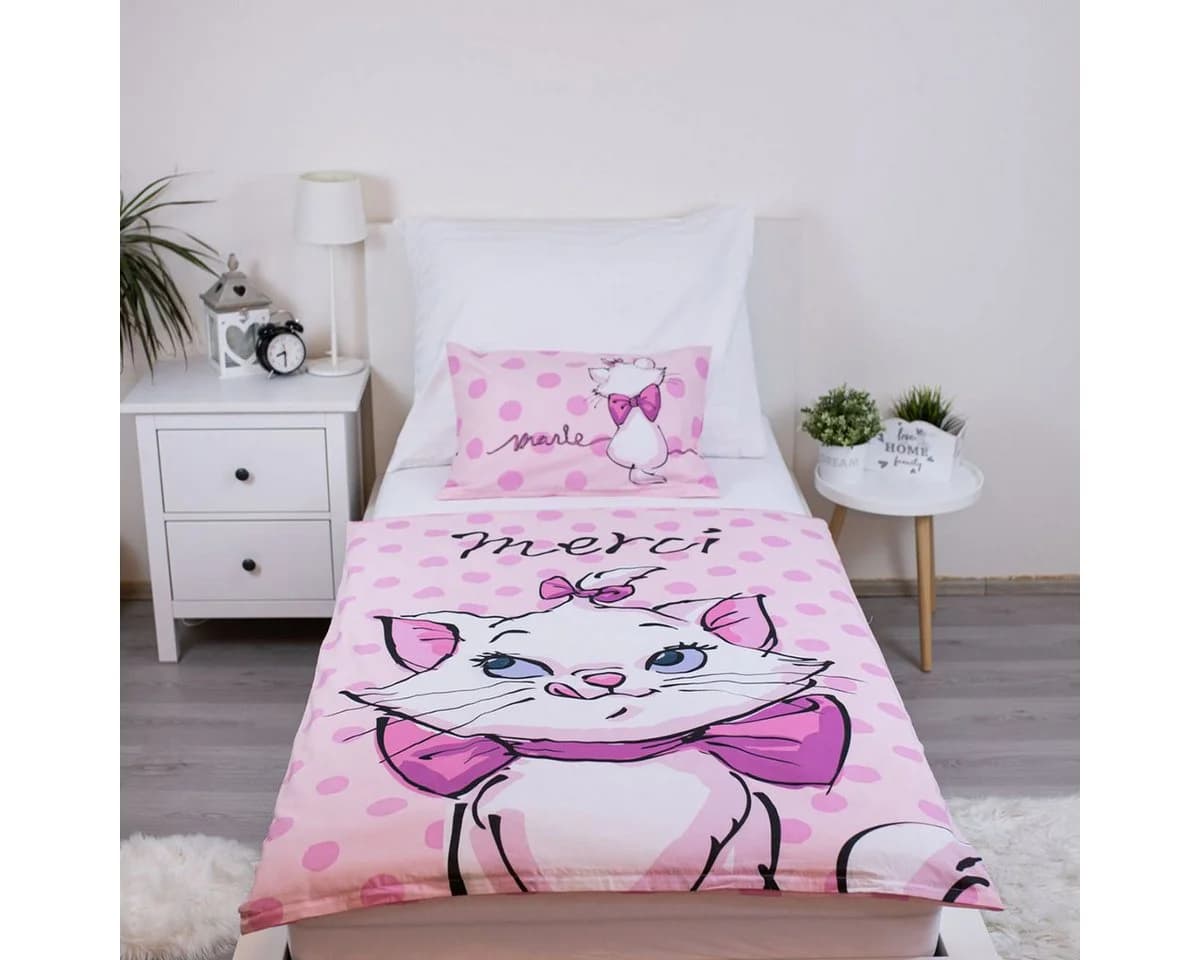 Disney Marie Aristocats Kinderbettwäsche Rosa 100x135cm