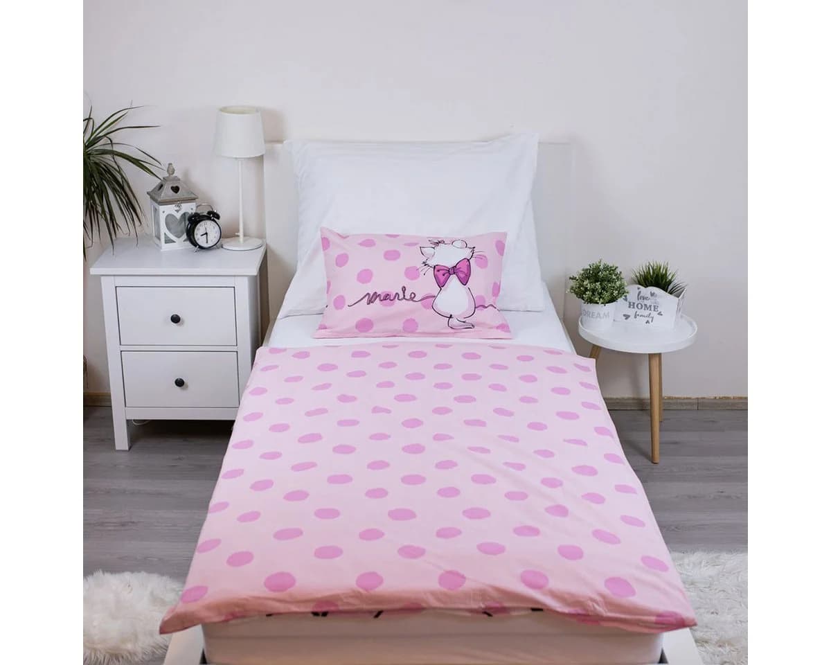 Disney Marie Aristocats Kinderbettwäsche Rosa 100x135cm - Bild 3