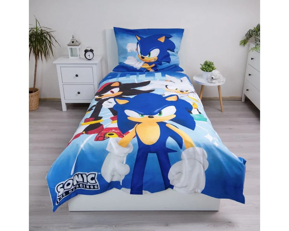 Jerry Fabrics Bettwäsche Sonic Set Mikrofaser Kinderbettwäsche