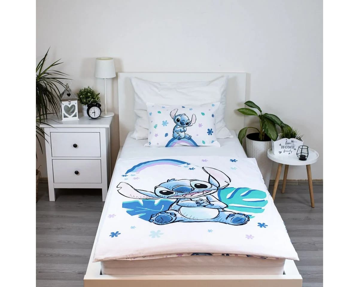 Lilo & Stitch Babybettwäsche Wendebettwäsche Baby 2-tlg. 100x135 + 40x60 cm, Baumwolle, 2 teilig, 100% Baumwolle, trocknergeeignet