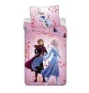 Disney Frozen Bettwäsche Baumwolle Rosa 140x200 cm mit Reißverschluss Bild 2