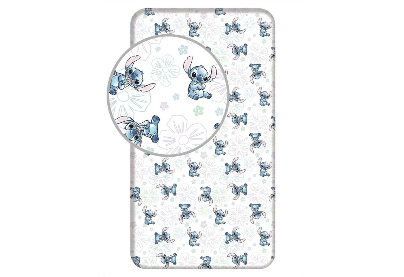 Disney Spannbettlaken Lilo und Stitch Weiß Blau - Bild 2