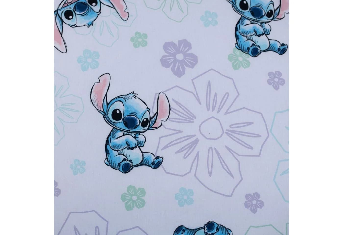 Disney Spannbettlaken Lilo und Stitch Weiß Blau - Bild 3