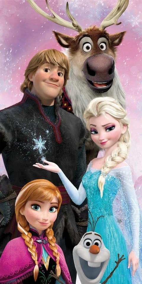 Disney Frozen Badetuch Eiskönigin 100% Baumwolle 70x140 cm