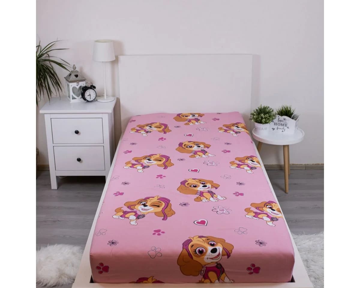 Jerry Fabrics Spannbettlaken Paw Patrol 100 % Baumwolle
