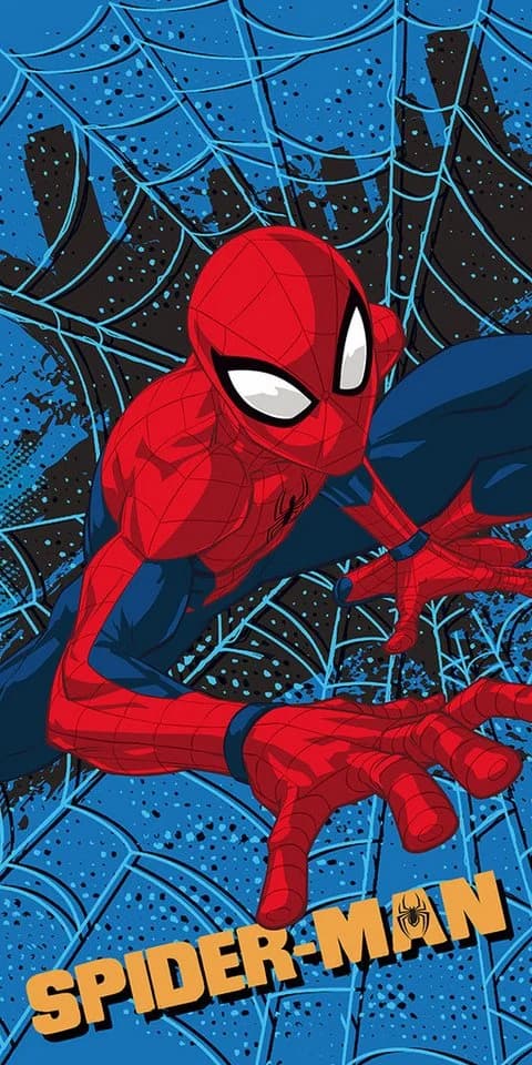 Spiderman Badetuch blau 70x140 cm Marvel Motiv - Bild 2