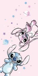Disney Strandtuch Lilo & Stitch – Weiches Polyester-Badetuch 140x70 cm Bild 1