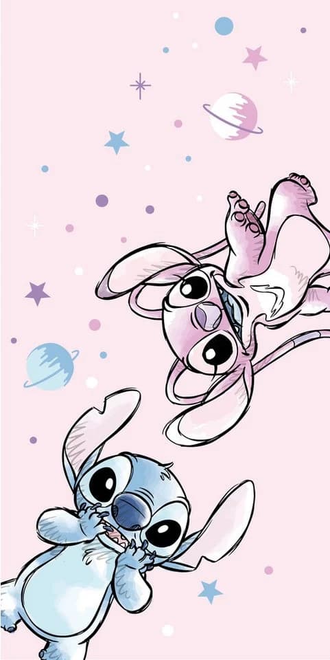Disney Strandtuch Lilo & Stitch – Weiches Polyester-Badetuch 140x70 cm