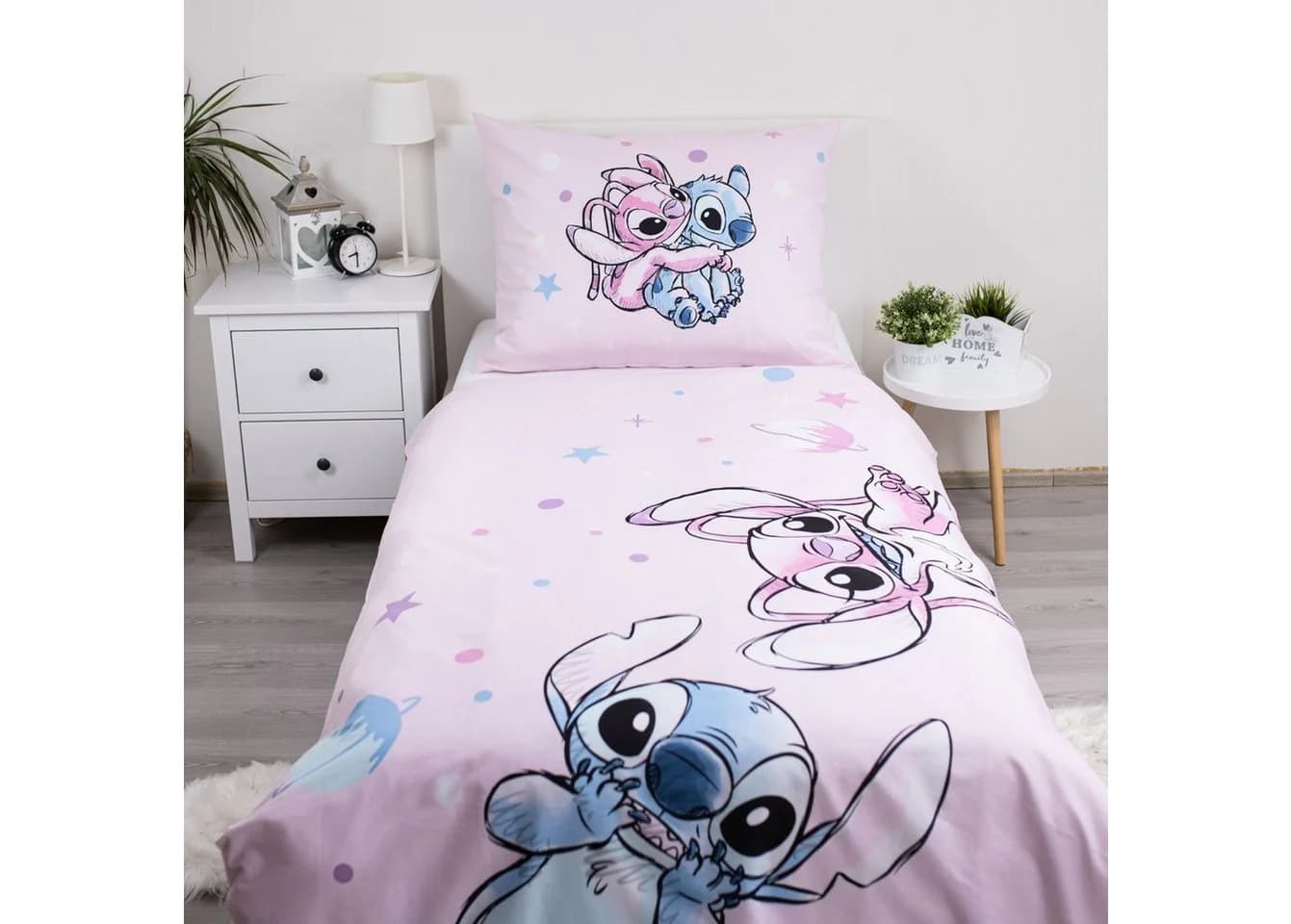 Lilo & Stitch Kinderbettwäsche Disney 2-tlg. Baumwolle Wendbar