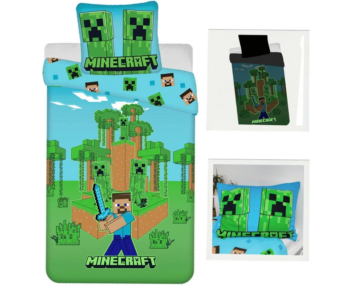 Minecraft Bettwäsche Jungle Fight Glow-in-the-Dark - Bild 2