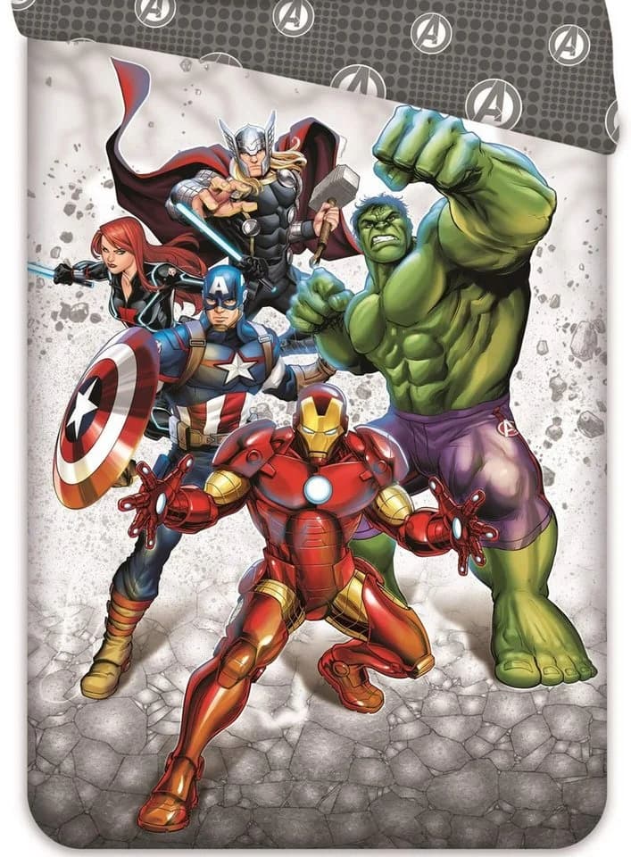 Jerry Fabrics Marvel Avengers Bettwäsche-Set 135x200 & 80x80 Baumwolle - Bild 3