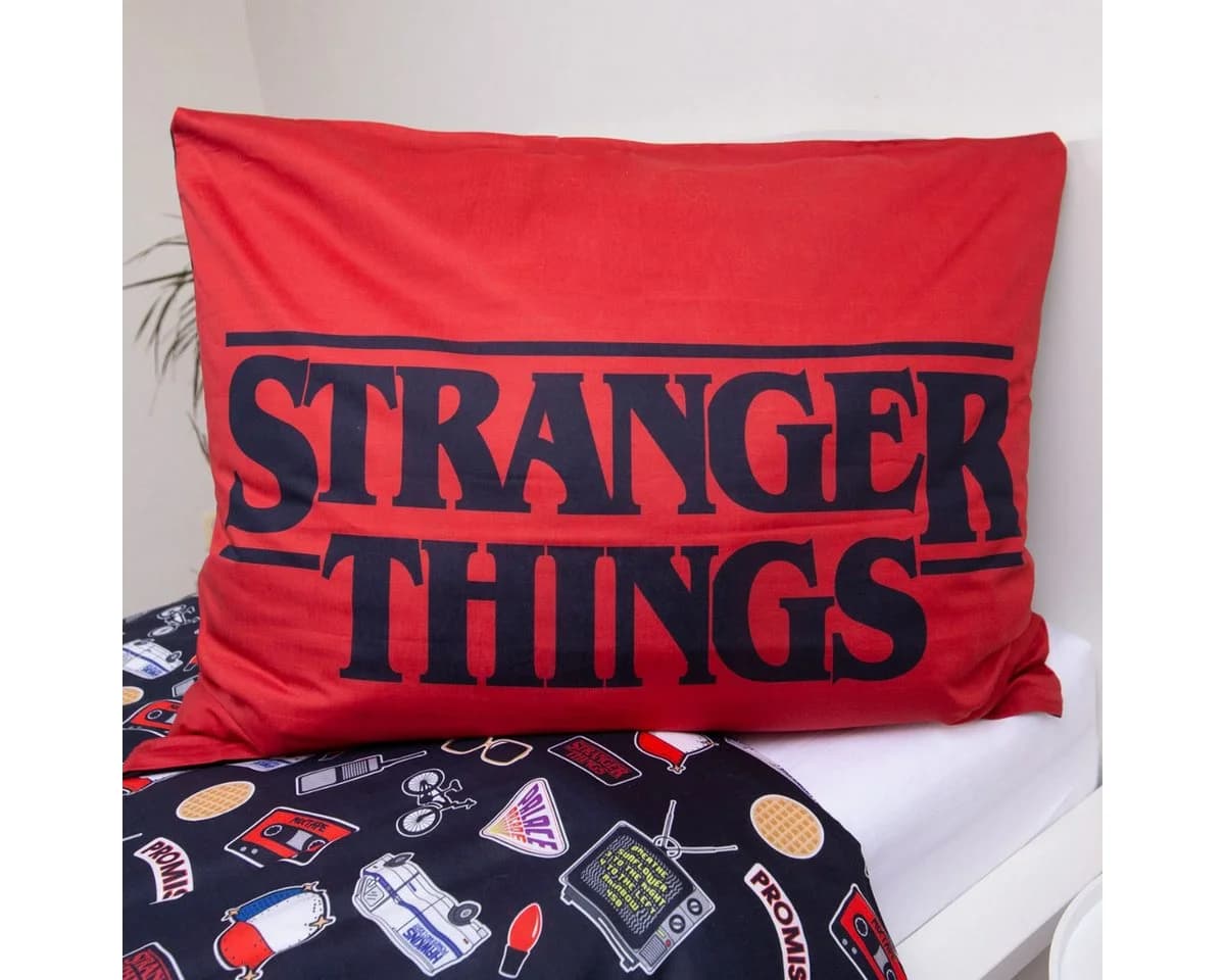 Jerry Fabrics Stranger Things Bettwäsche Schwarz 140x200 cm Baumwolle - Bild 5